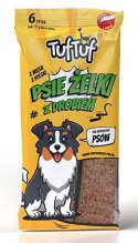 TUF TUF Psie Żelki - Paski z drobiem 6szt