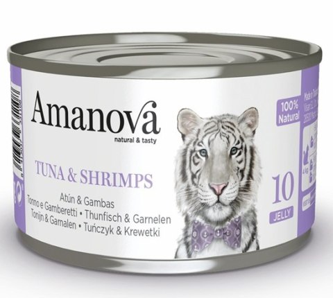 Amanova Cat Tuna & Shrimps - tuńczyk i krewetki w galaretce puszka 70g [10]