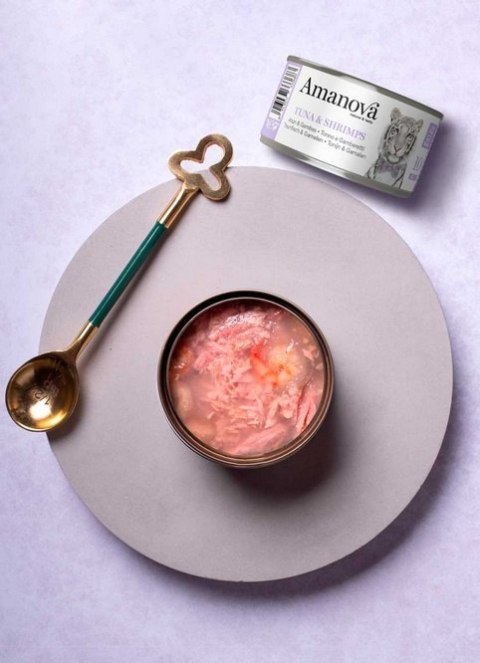Amanova Cat Tuna & Shrimps - tuńczyk i krewetki w galaretce puszka 70g [10]
