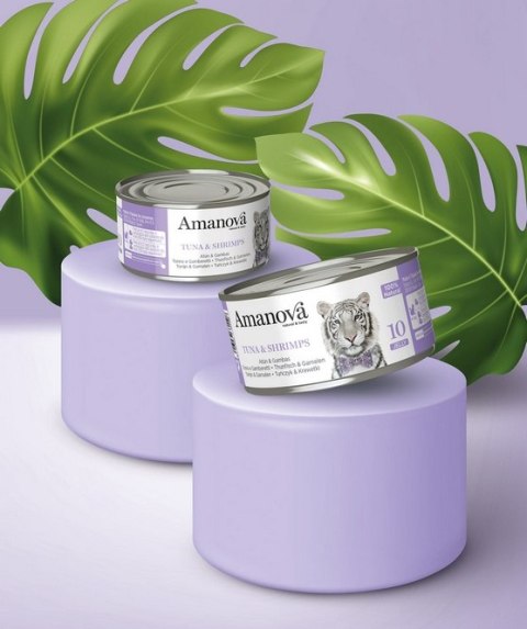 Amanova Cat Tuna & Shrimps - tuńczyk i krewetki w galaretce puszka 70g [10]