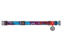 Collar WauDog Nylon Obroża nylonowa z QR-paszportem, plastikowy fastex, wzór LATO, 20mm/28-40cm
