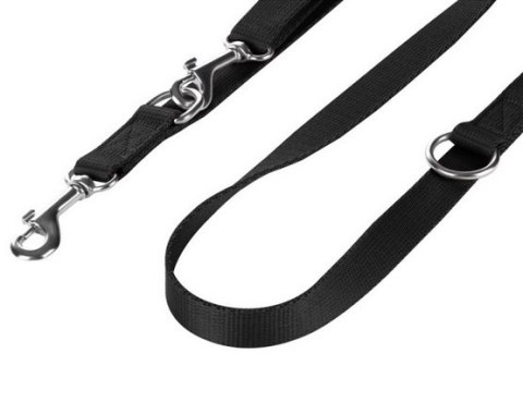 CHABA Smycz taśma regulowana - 10mm x 130/260cm czarna
