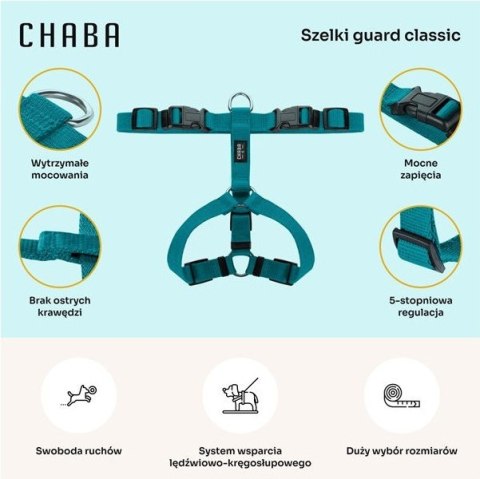 CHABA Szelki Guard S 1,5cm morskie