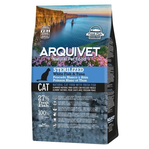 ARQUIVET CAT Sucha karma dla kotów sterylizowanych z białą rybą i tuńczykiem 1,5 kg
