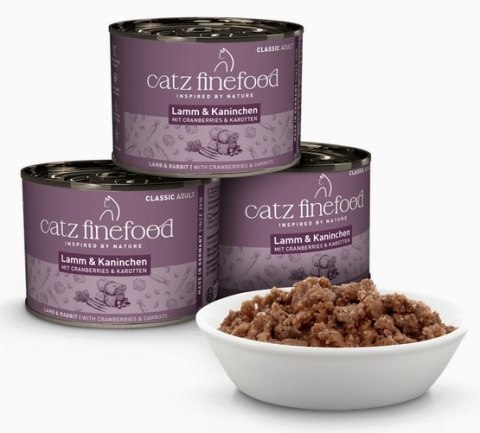 Catz Finefood Classic N.11 Jagnięcina i Królik puszka 200g