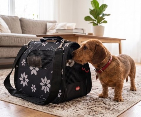 Zolux Nomad Torba transportowa M flower dla psa