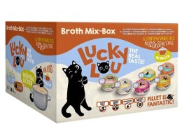 Lucky Lou Extrafood Broth-Mix-Box Multipack w bulionie puszki 12x70g