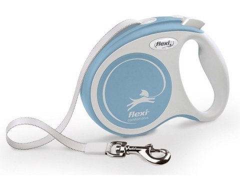 Flexi New Comfort Plus Smycz taśma XS 3m jasnoniebieski