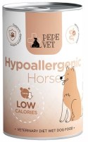 Paka Zwierzaka PEPE VET Hypoallergenic Horse puszka 400g