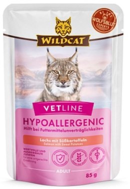 Wildcat VetLine Hypoallergenic Łosoś saszetka 85g