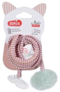 Zolux Zabawka zawieszana dla kota Pompon ze sprężyną Malo 80cm różowy